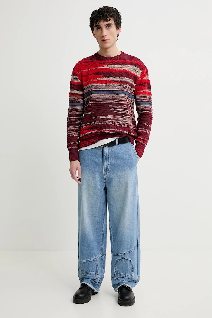 Desigual sweter LAVA 25SMJF02 bordowy SS25