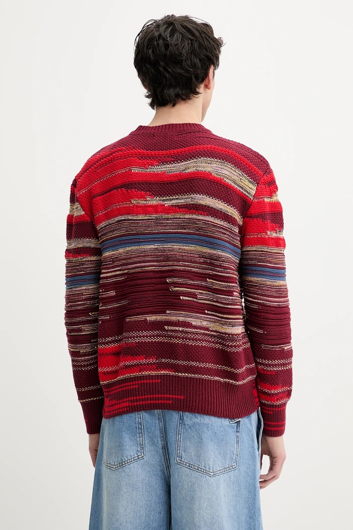 Odzież Desigual sweter LAVA 25SMJF02 bordowy