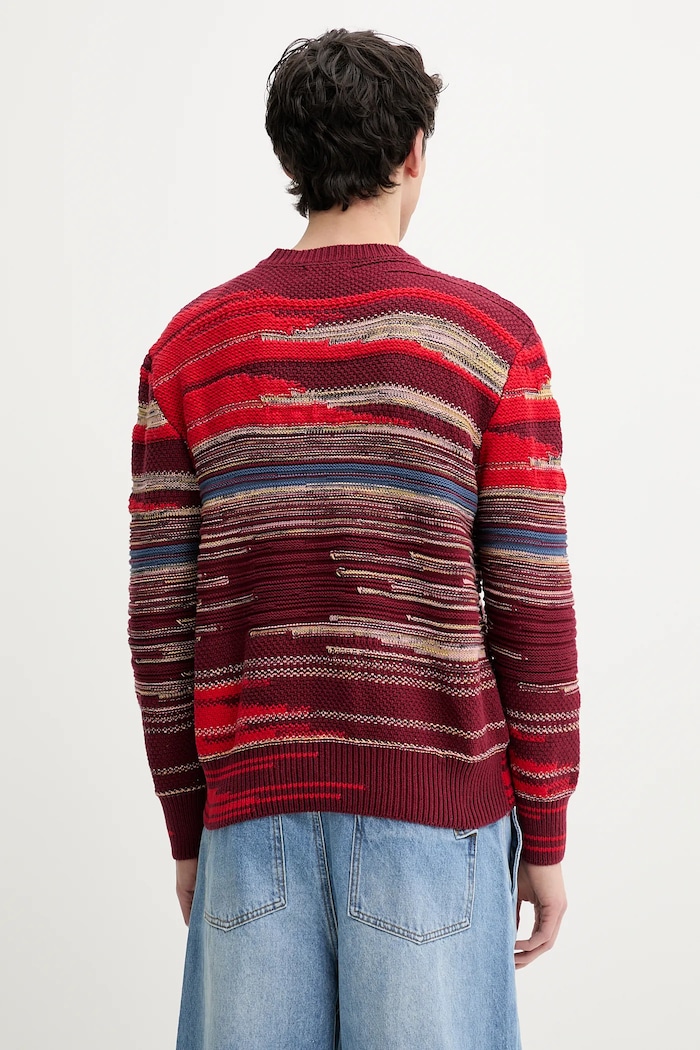 Odzież Desigual sweter LAVA 25SMJF02 bordowy