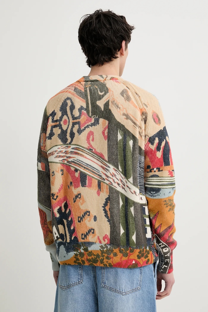 Odzież Desigual sweter AMA 25SMJF11 pomarańczowy