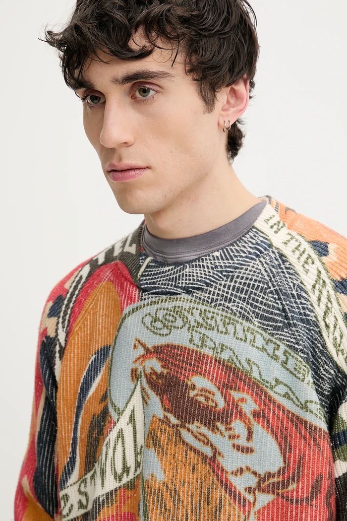 Desigual sweter AMA pomarańczowy 25SMJF11