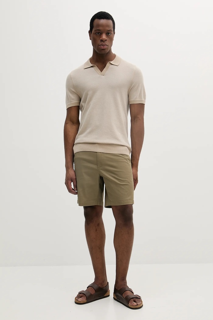 BOSS polo 50537654 beżowy SS25