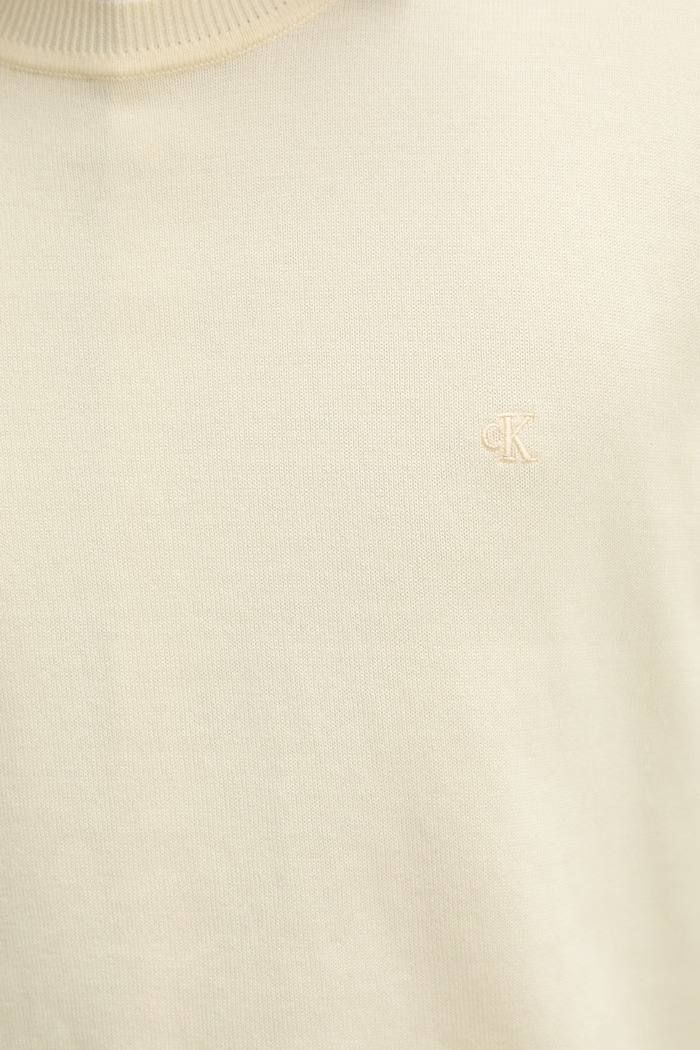 Calvin Klein sveter pánsky bavlnený LV040BM343 žltá