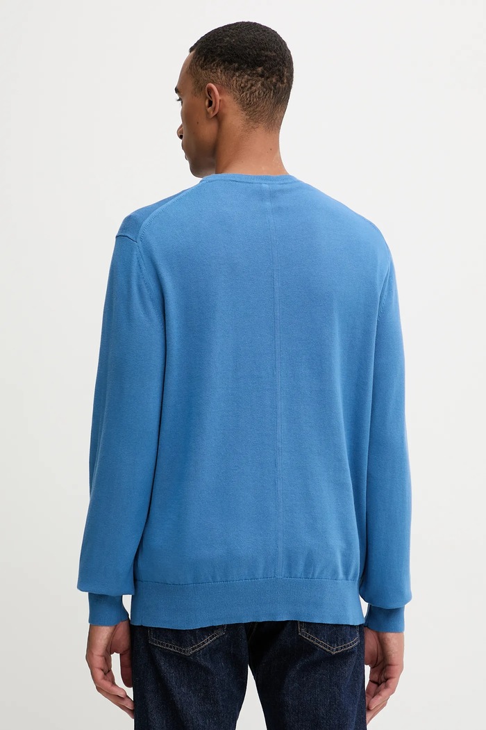 Îmbrăcăminte Calvin Klein pulover bărbătesc din bumbac LV040BM343 albastru