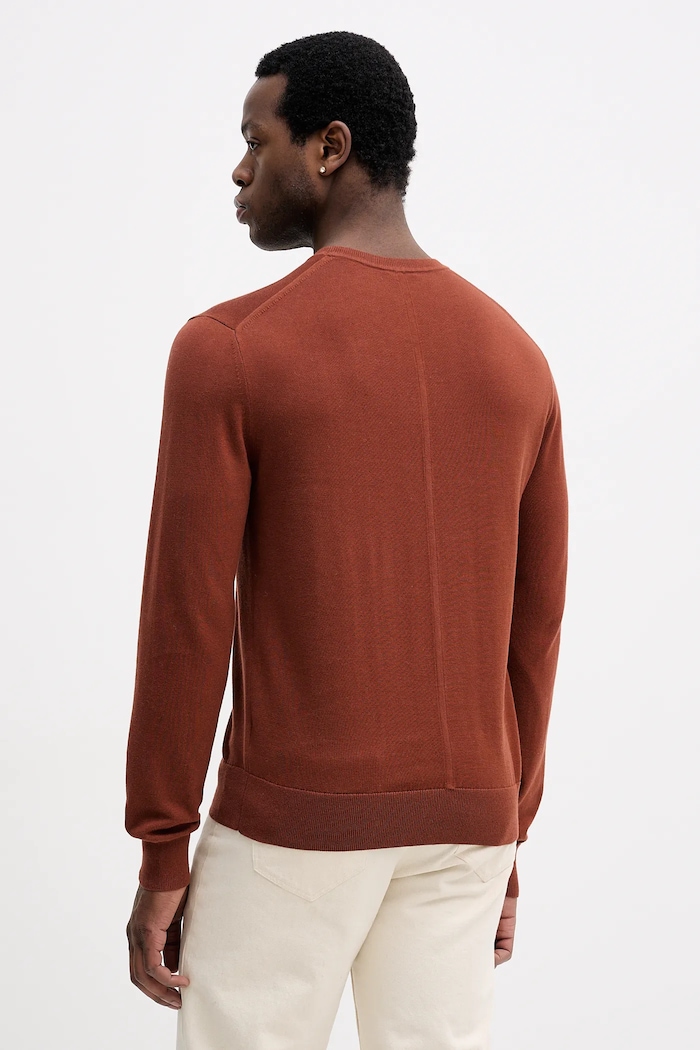 Îmbrăcăminte Calvin Klein pulover bărbătesc din bumbac LV040BM343 portocaliu