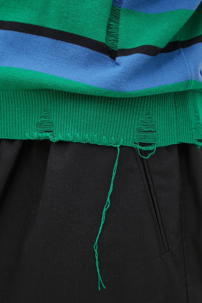 Sveter Andersson Bell Damaged Stripe Polo atb1242m modrá