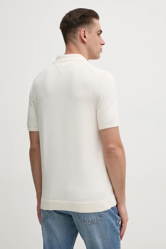 Îmbrăcăminte Tommy Hilfiger polo bărbați bumbac MW0MW37396 bej
