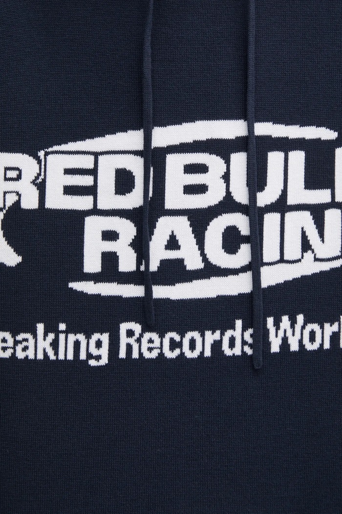 Bavlnený sveter Red Bull Racing x Pepe Jeans INTARSIA HOODY RM700010 tmavomodrá