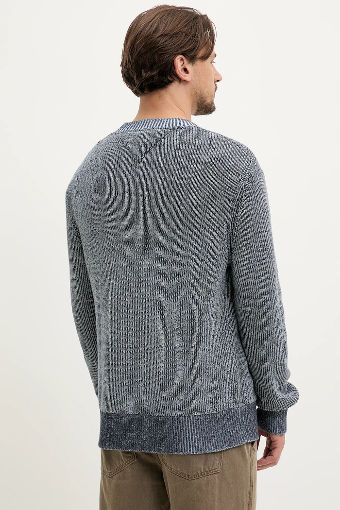 Odzież Tommy Jeans sweter męski bawełniany DM0DM20923 granatowy