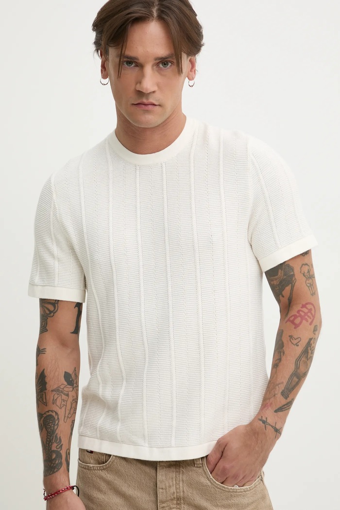 Tričko Abercrombie & Fitch béžová KI120.5071.100