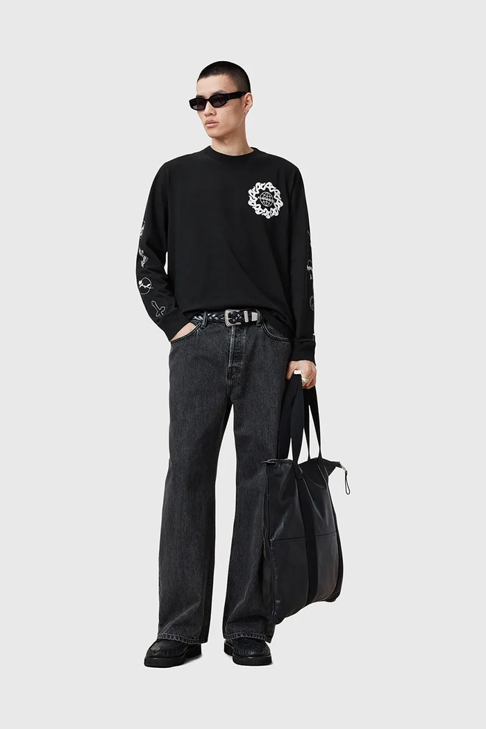 AllSaints bluza bawełniana ORBITAL M021PC