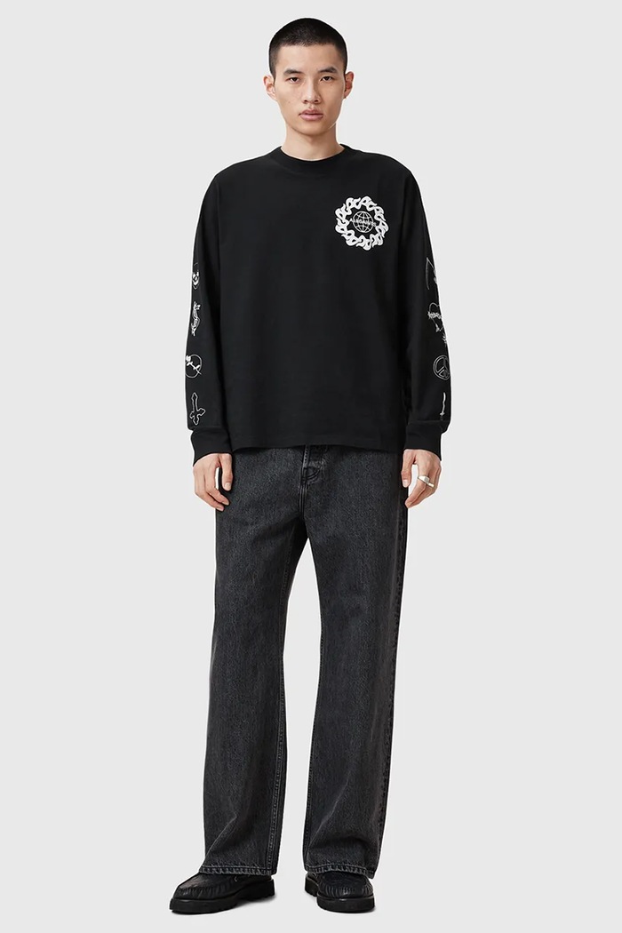 AllSaints bluza bawełniana ORBITAL M021PC