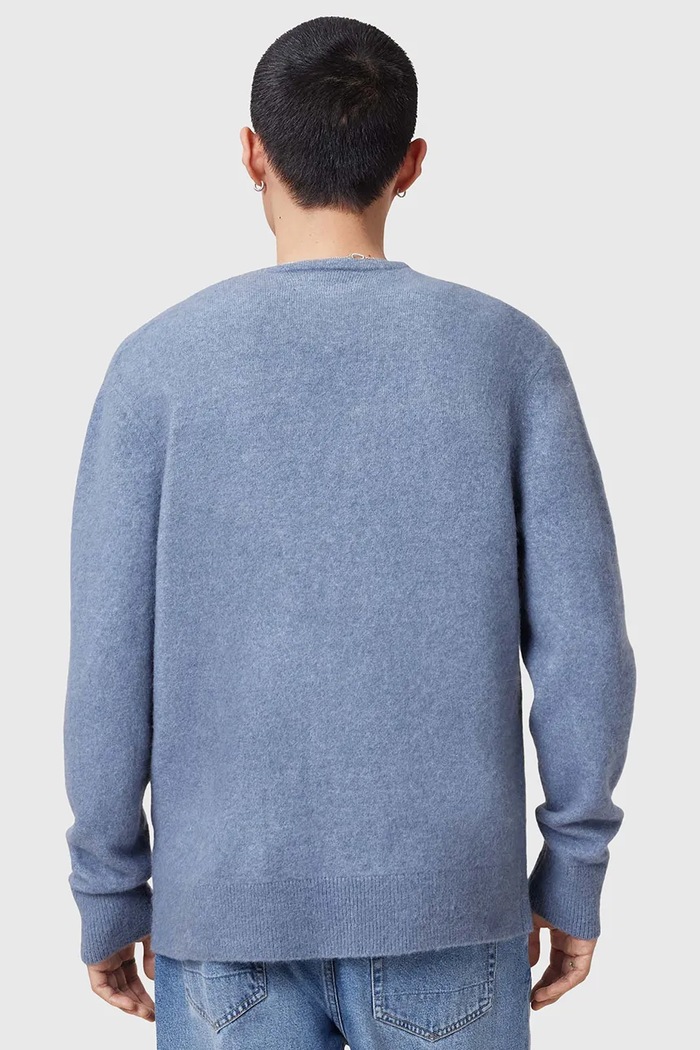 AllSaints cardigan din lana RENN albastru M092KB