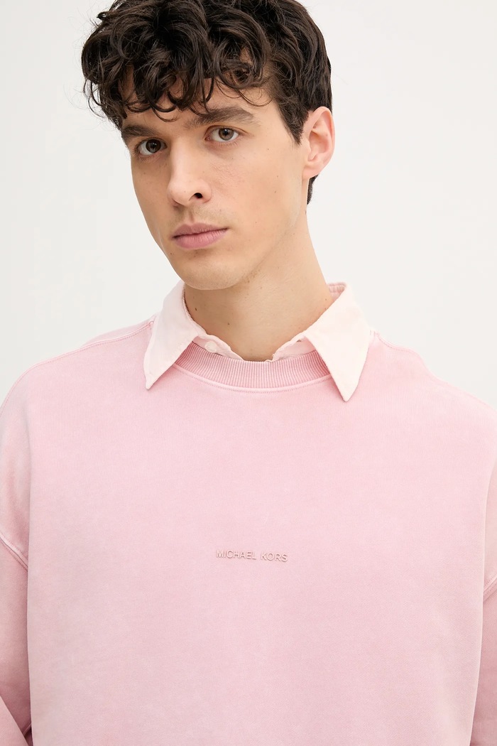Michael Kors bluza bawełniana różowy CS552HE4MY