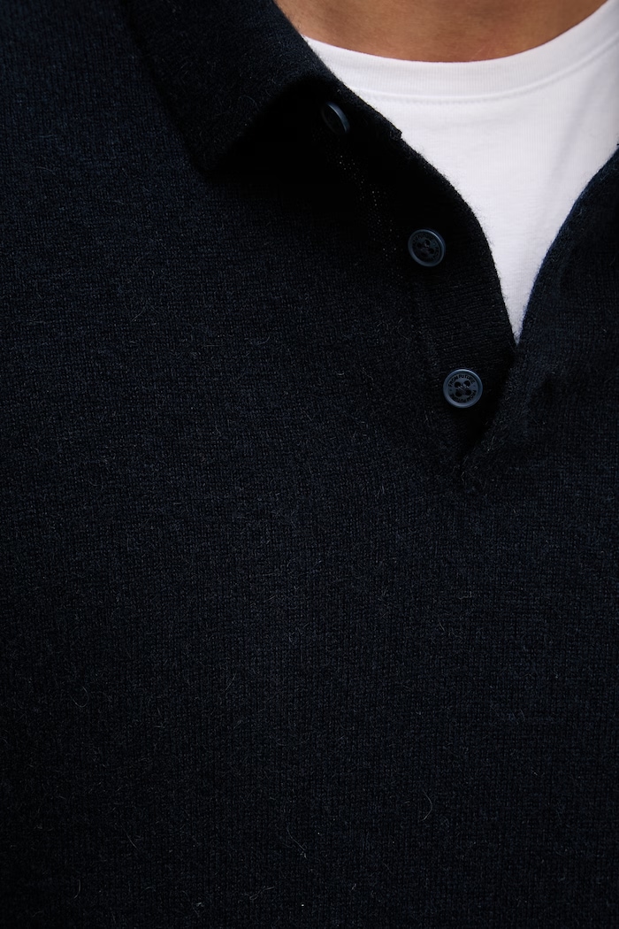 From Future sweter męski kaszmirowy MPP00015 granatowy