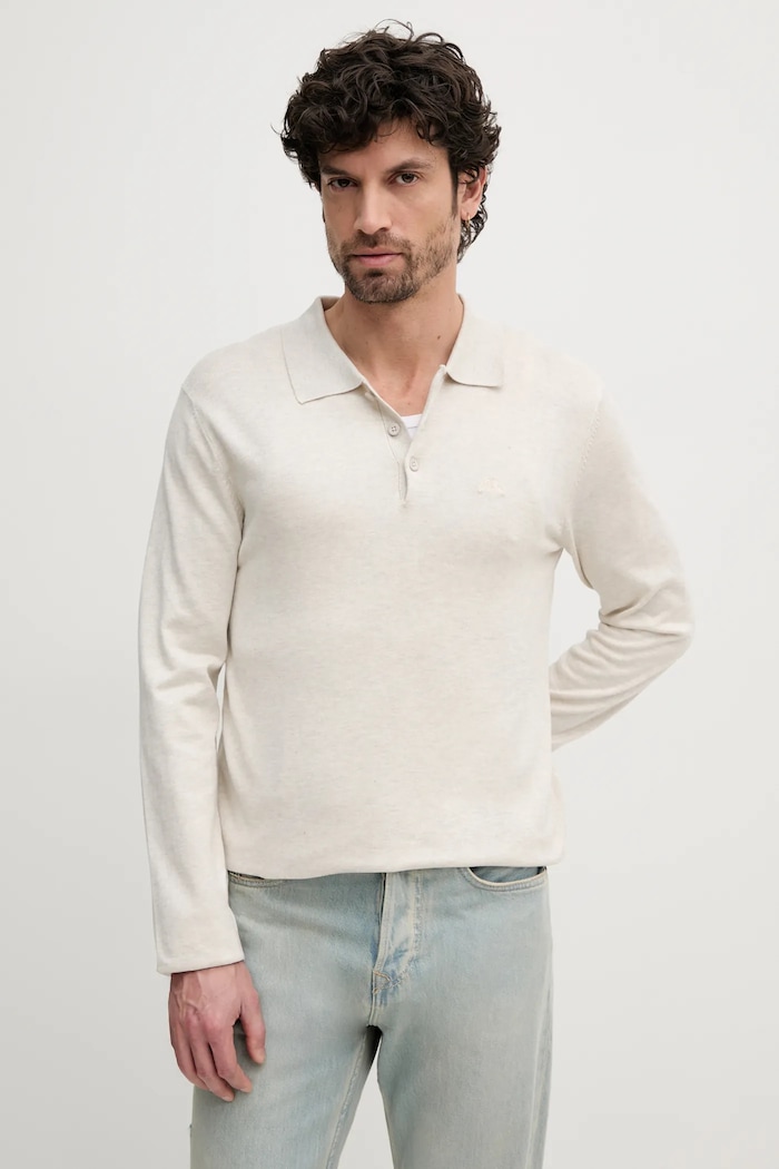 Pulover Lindbergh bez uzorka bež 30.800144.OFF.WHITE