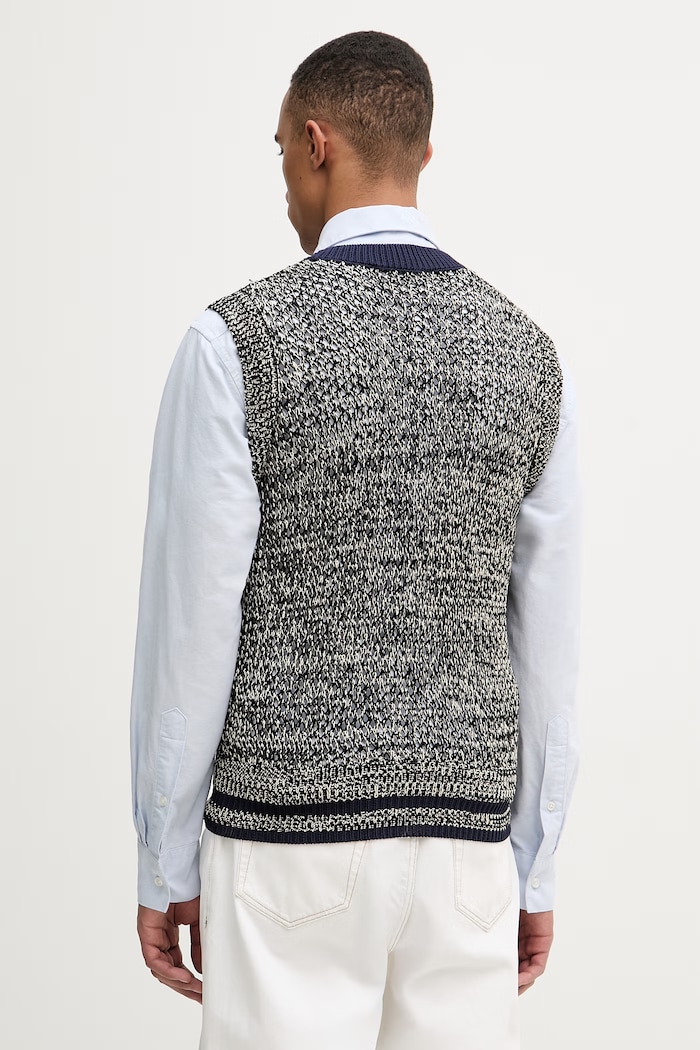 Ρούχα Γιλέκο Wales Bonner Shade Knit US25KN31.KN04.5100 σκούρο μπλε