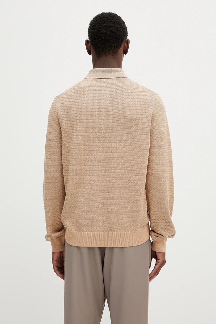 Odzież Paul Smith kardigan z domieszką lnu M1R.258Z.P02681 beżowy