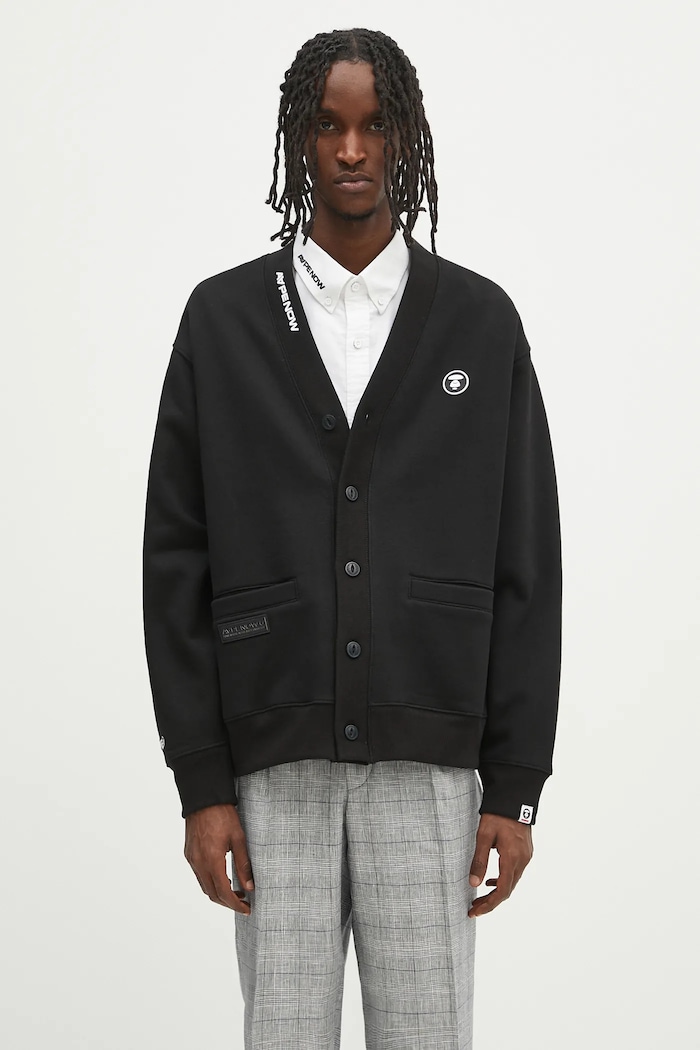 AAPE sweatshirt Now Zip Up other black AAPSWMB329XXN