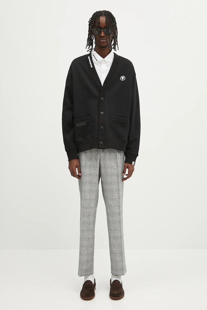 AAPE sweatshirt Now Zip Up AAPSWMB329XXN black