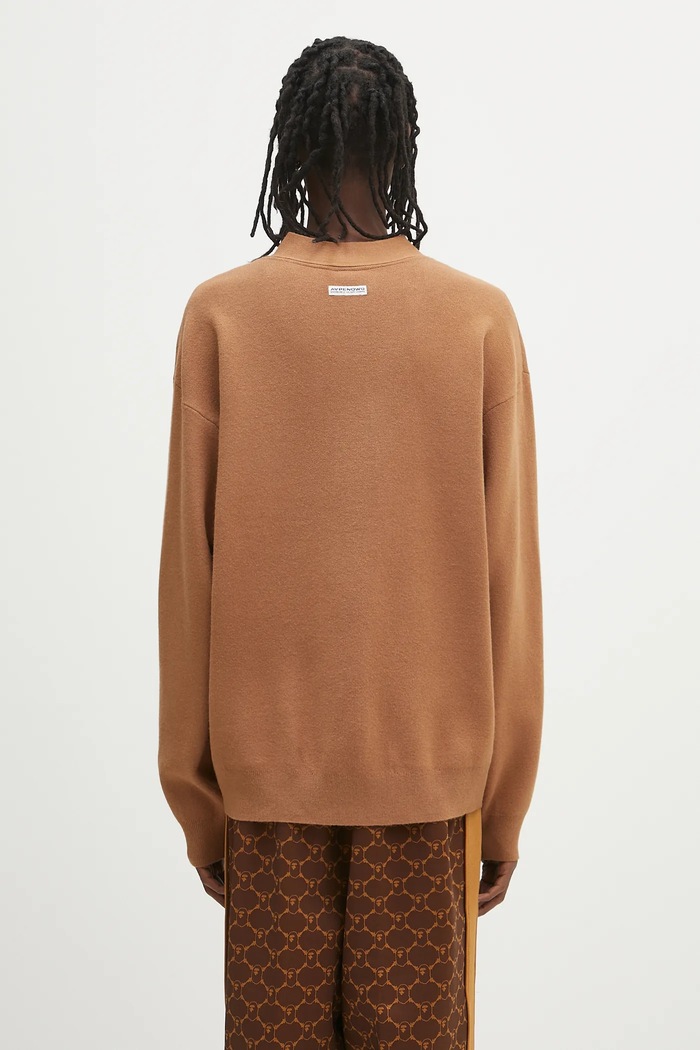 Дрехи Жилетка AAPE Now Knit AAPKNMB335XXN кафяв