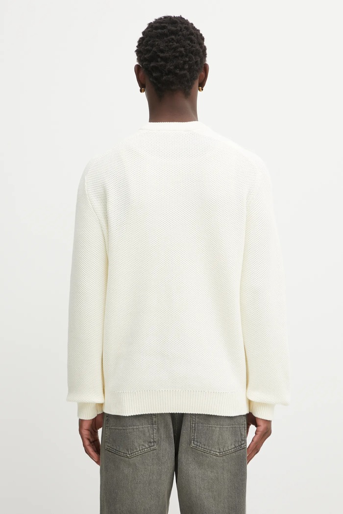 Oblečenie Sveter Maison Kitsuné Kitsune Varsity Embroidered OM00808KT1137 béžová
