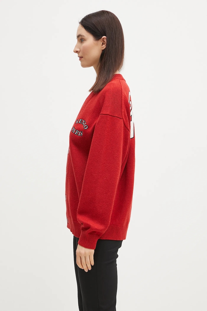 Kenzo woolen cardigan x Verdy FF58CA7133CK.16 red SS25