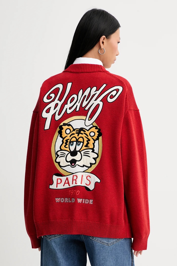 Вълнена жилетка Kenzo x Verdy червен FF58CA7133CK.16