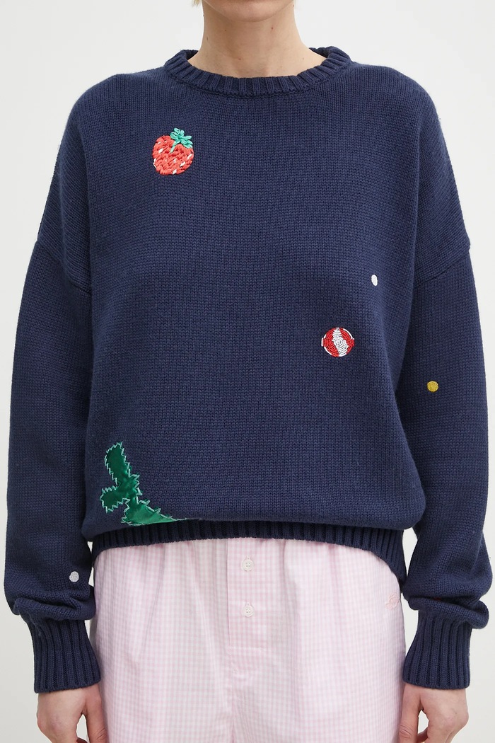 Πουλόβερ με προσθήκη μαλλιού Fiorucci Multipatch Dinosaur M02SPKSW255KN01BL05