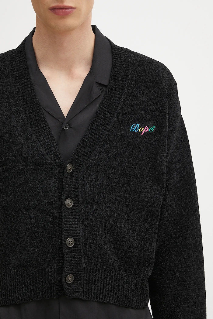 A Bathing Ape cardigan BAPE chenille 1K80220002