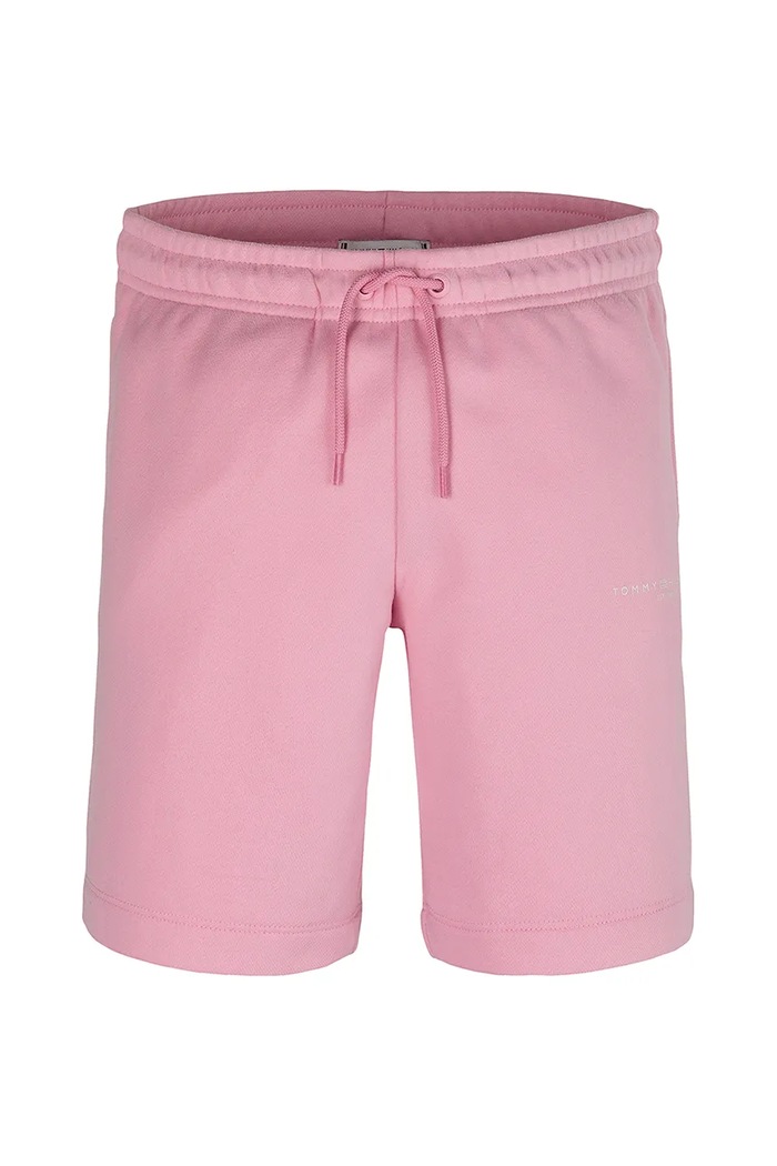 Παιδικό σορτς Tommy Hilfiger KS0KS00627.98.122.PPYA ροζ SS25