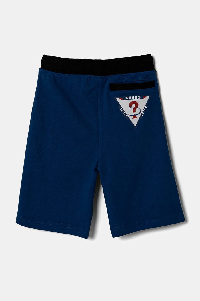 Guess Szorty bawełniane dziecięce L5RD01.KA6R4.PPYA niebieski SS25