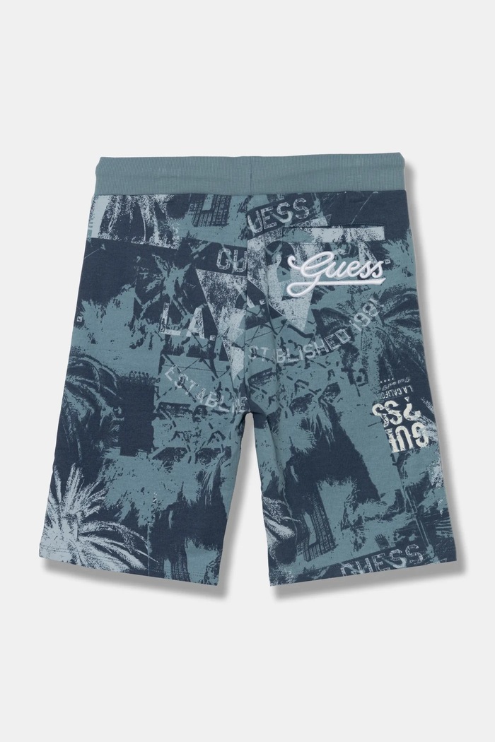 Детски памучен къс панталон Guess L5RD04.KA6R4.PPYA тъмносин SS25
