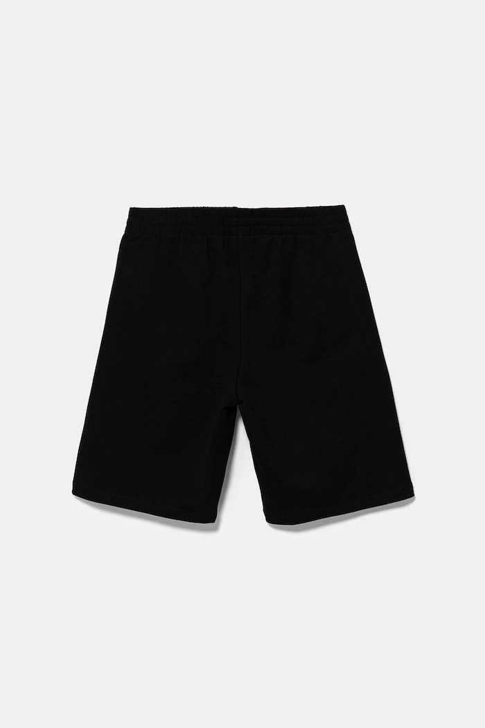 EA7 Emporio Armani szorty dresowe dziecięce bawełniane 7B000026.AF10380 czarny SS26