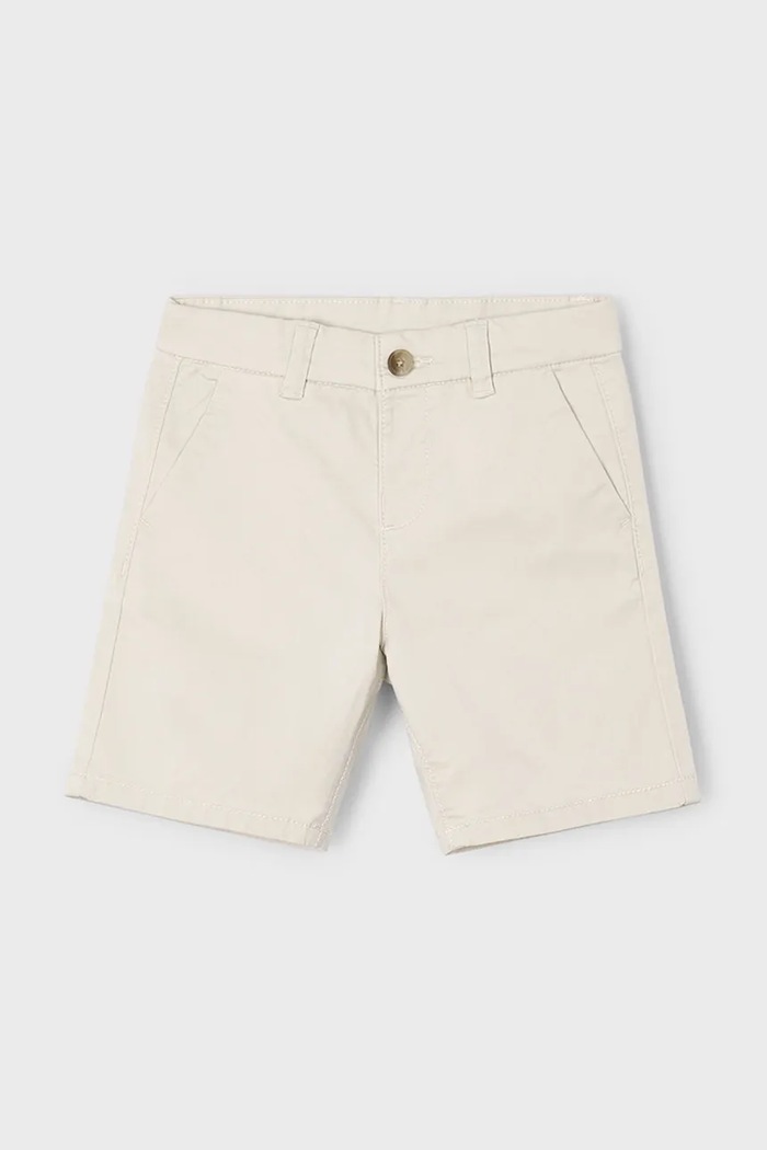 Mayoral pantaloni scurti copii chino serża basic casual bej 202.5A.Mini.PPYA