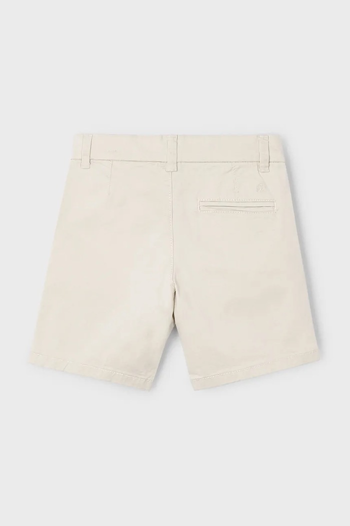 Mayoral pantaloni scurti copii chino serża basic 202.5A.Mini.PPYA bej SS25