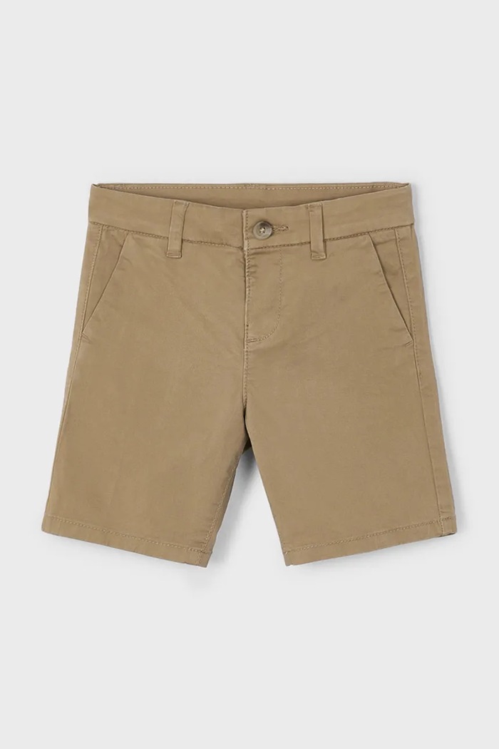Mayoral pantaloni scurti copii chino serża basic casual maro 202.5A.Mini.PPYA