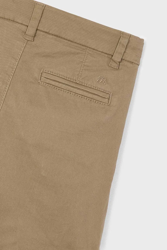 Băieți Mayoral pantaloni scurti copii chino serża basic 202.5A.Mini.PPYA maro