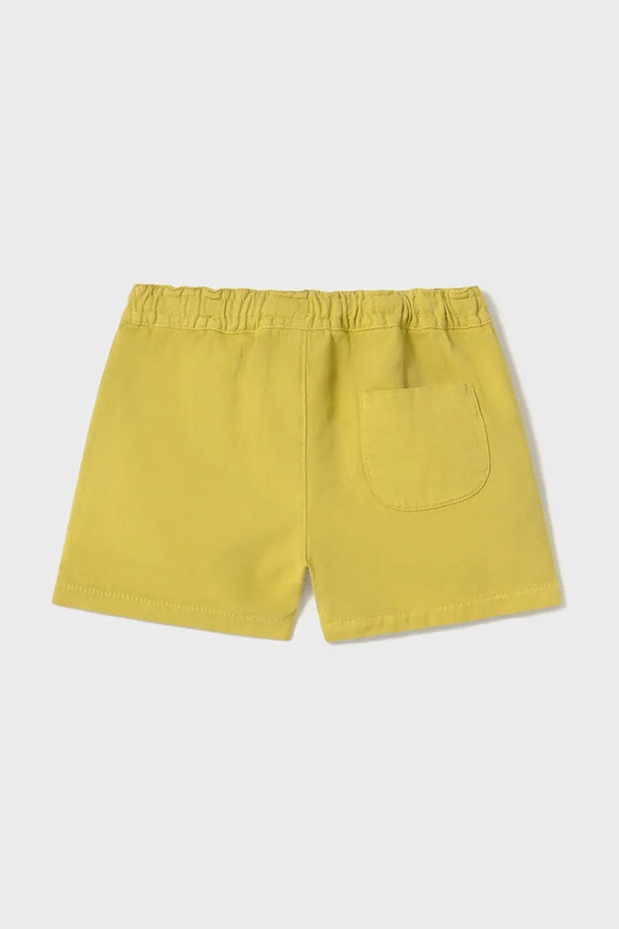 Mayoral pantaloni scurți din amestec de in pentru copii 1247.3H.Baby.PPYA galben SS25