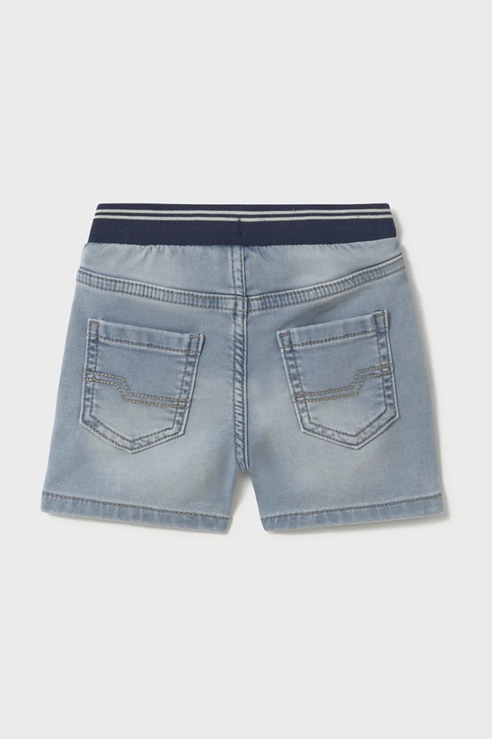 Detské rifľové krátke nohavice Mayoral soft denim jogger 1248.3H.Baby.PPYA modrá SS25