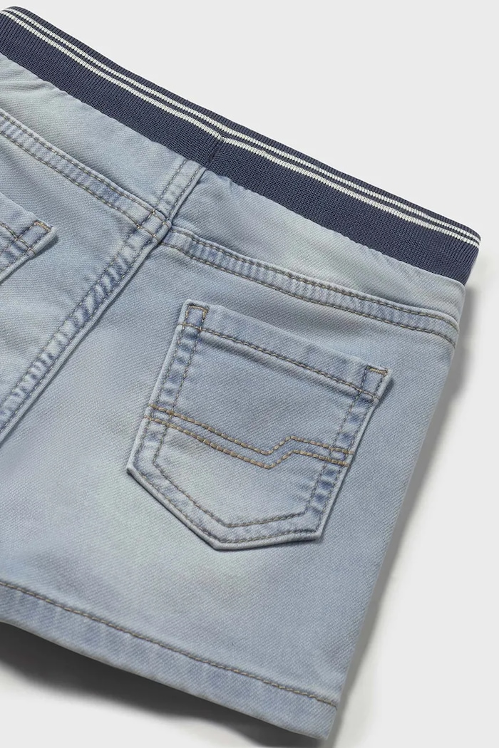 Chlapec Detské rifľové krátke nohavice Mayoral soft denim jogger 1248.3H.Baby.PPYA modrá