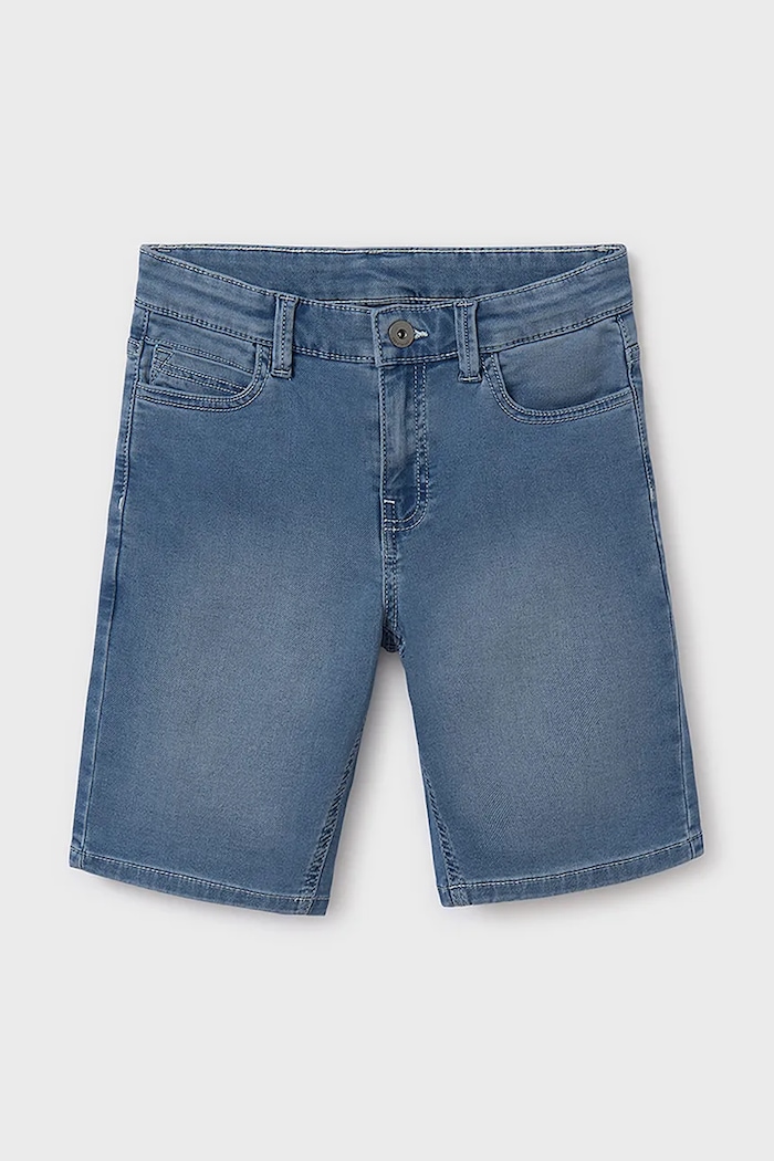 Παιδικό σορτς τζιν Mayoral soft denim 6203.7F.Junior.PPYA μπλε SS25