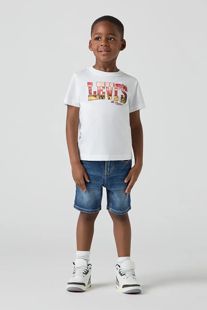 Detské rifľové krátke nohavice Levi's NEW 511 SLIM FIT DENIM SHORT rifľovina modrá 8EM374