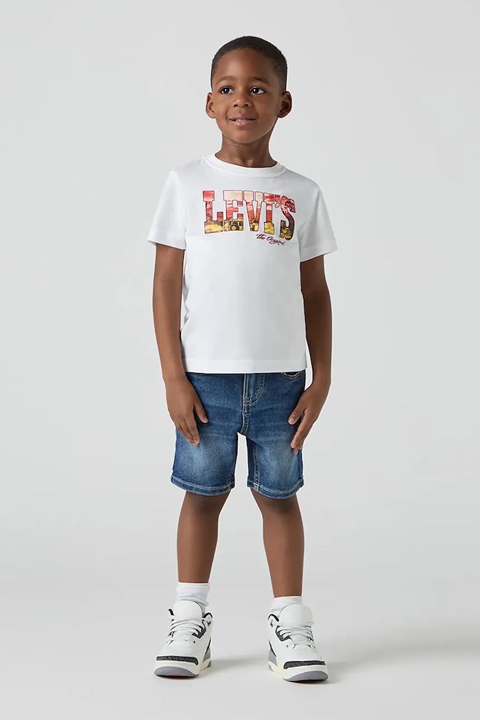 Detské rifľové krátke nohavice Levi's NEW 511 SLIM FIT DENIM SHORT rifľovina modrá 8EM374