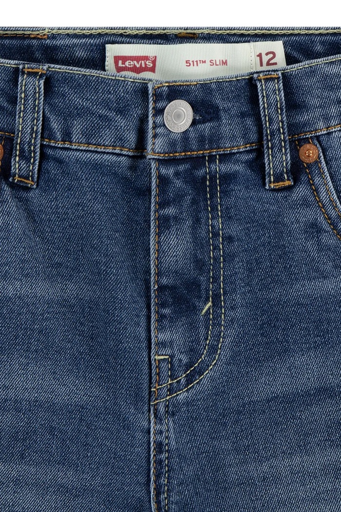 Detské rifľové krátke nohavice Levi's NEW 511 SLIM FIT DENIM SHORT modrá 8EM374