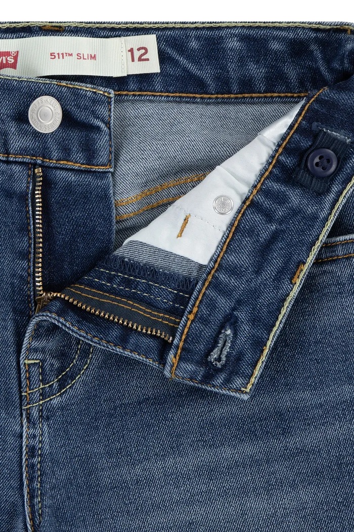Detské rifľové krátke nohavice Levi's NEW 511 SLIM FIT DENIM SHORT 8EM374 modrá