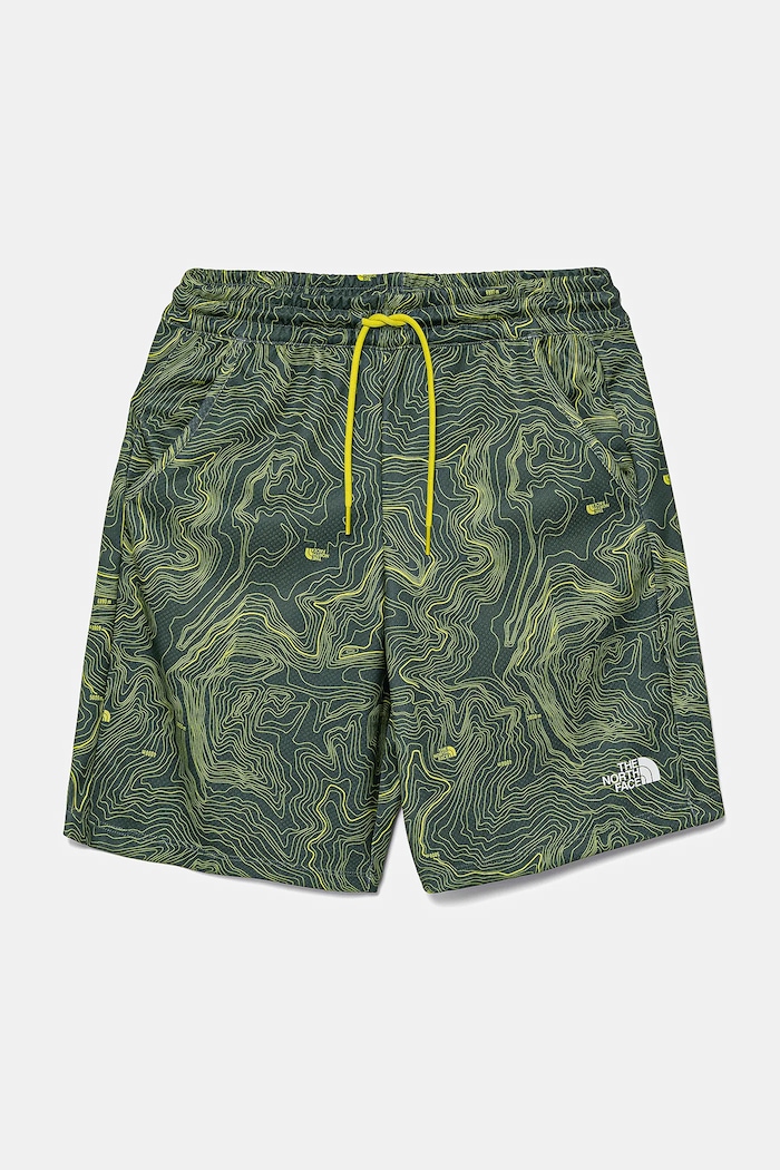 The North Face szorty dziecięce NEVER STOP SHORT dzianina zielony NF0A86U464T1