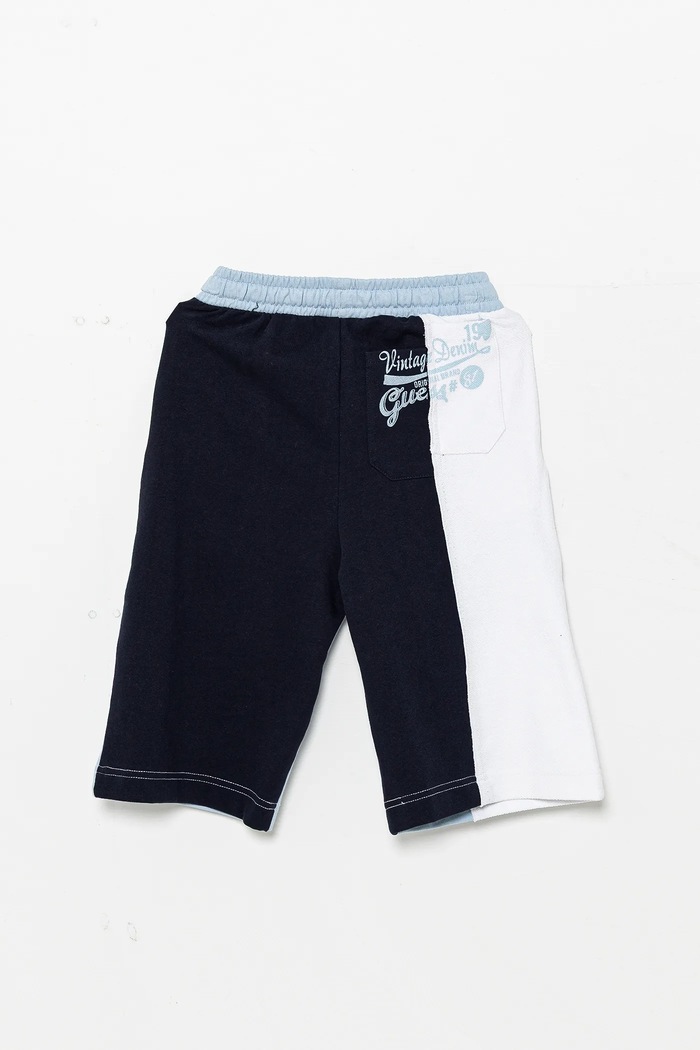 Dětské bavlněné šortky Guess L5GD07.KA6R4.PPYA modrá SS25
