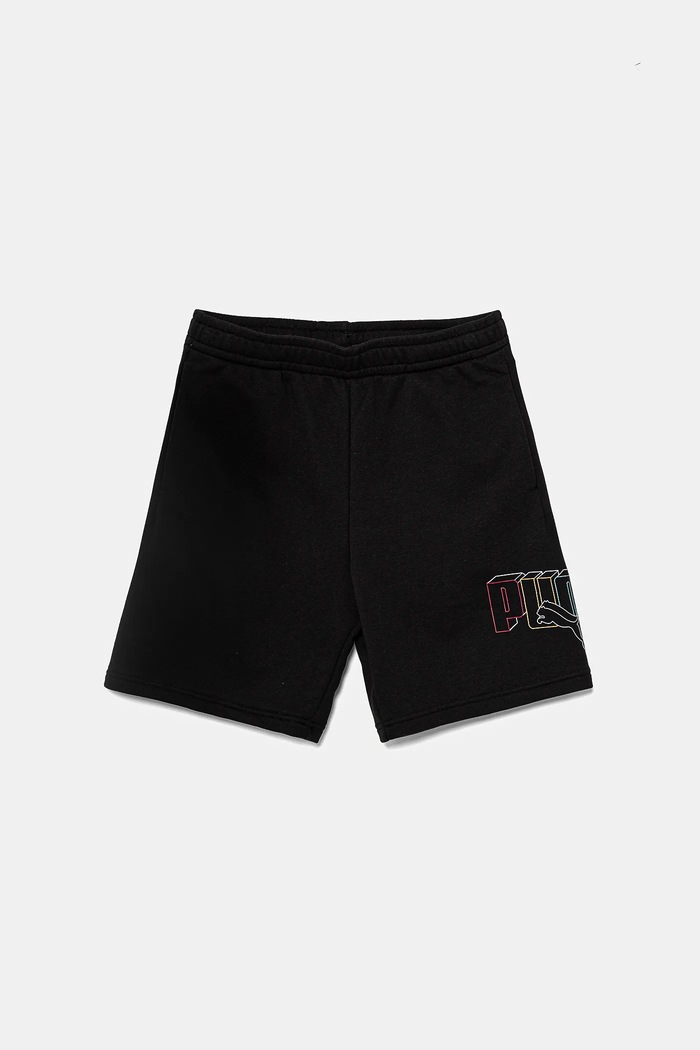 Dětské kraťasy Puma ESS LOGO LAB Execution Shorts TR pletenina černá 685859