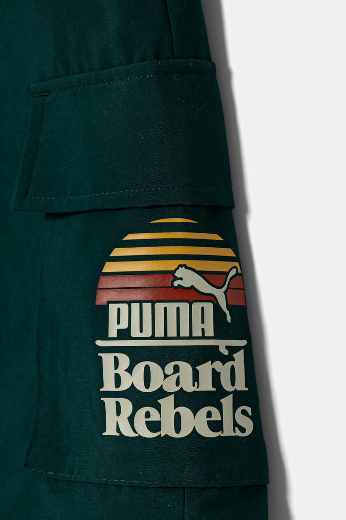 Chlapec Detské krátke nohavice Puma MID90S Cargo Chino Shorts 685154.B zelená